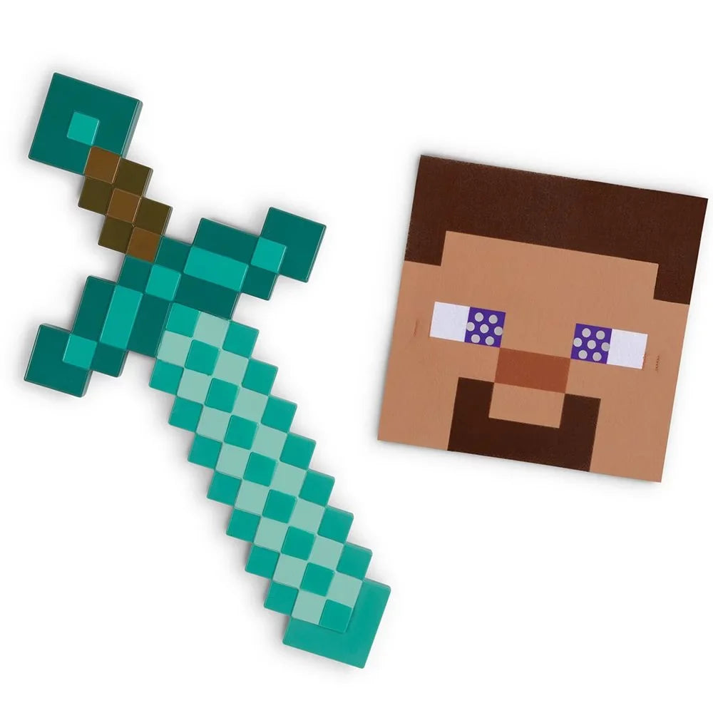 Mask Child Minecraft Set and Accessory Sword
