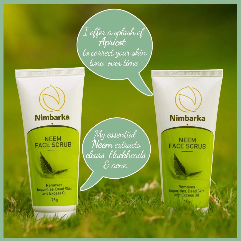 85gm Scrub Nimbarka Neem Face and 125gm Soap Neem Handmade