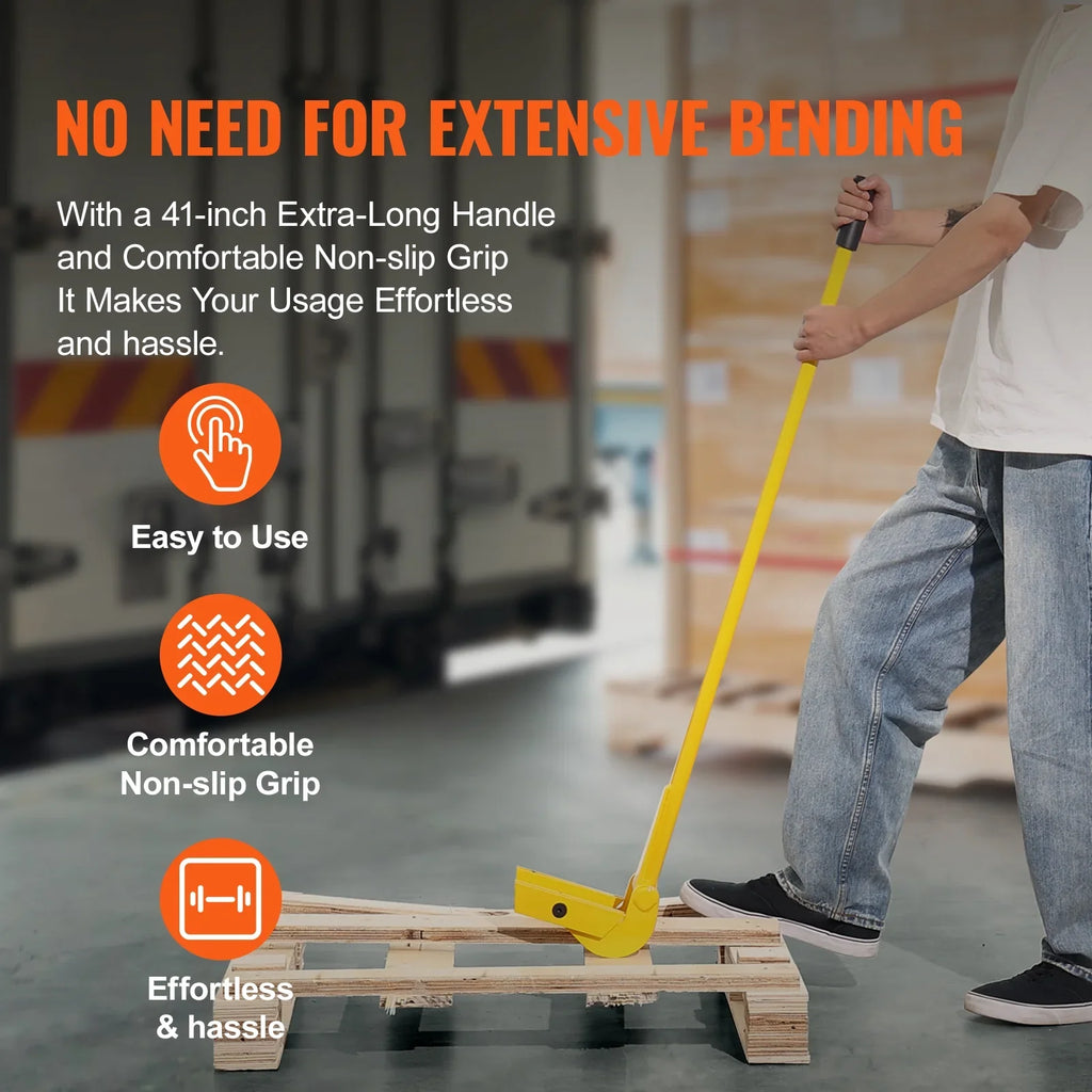 Wrecker Deck Bar BENTISM 41-Inch lbs Pry Pallet Buster Handle 2000 Tool Pallet
