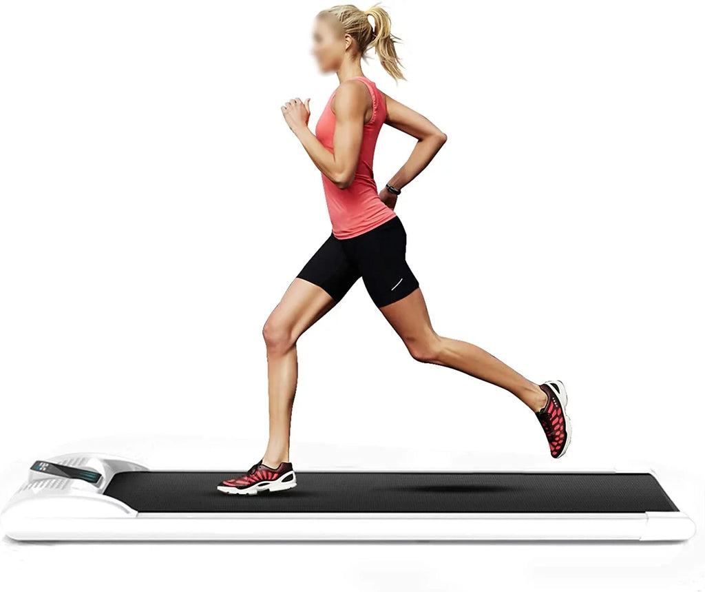 LED Under Portable Home Desk Loyalheartdy Treadmill Running Office Walking 1-6km/H Machine Jogging Pad for 0.65HP Display with Electric LED