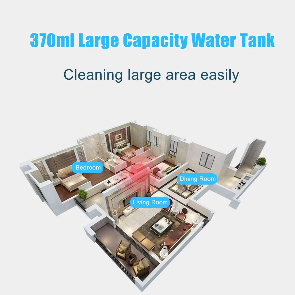Mop Clothes Floor 370ml WaterWindow HeadFloor mop, Clothes 3 370ml Spirastell Electric Cleaner Steamer Water2-levelWith Cleaner 3 Brush2-levelHandheld