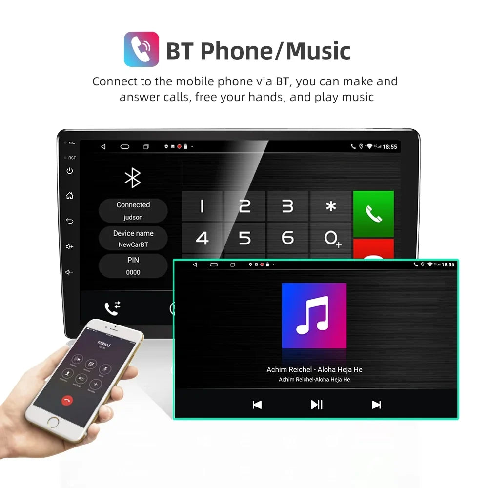 Backup for Screen Radio JMANCE Stereo Carplay Camera Din 9" with CRV Car Touch Apple Double Honda with 2007-2011