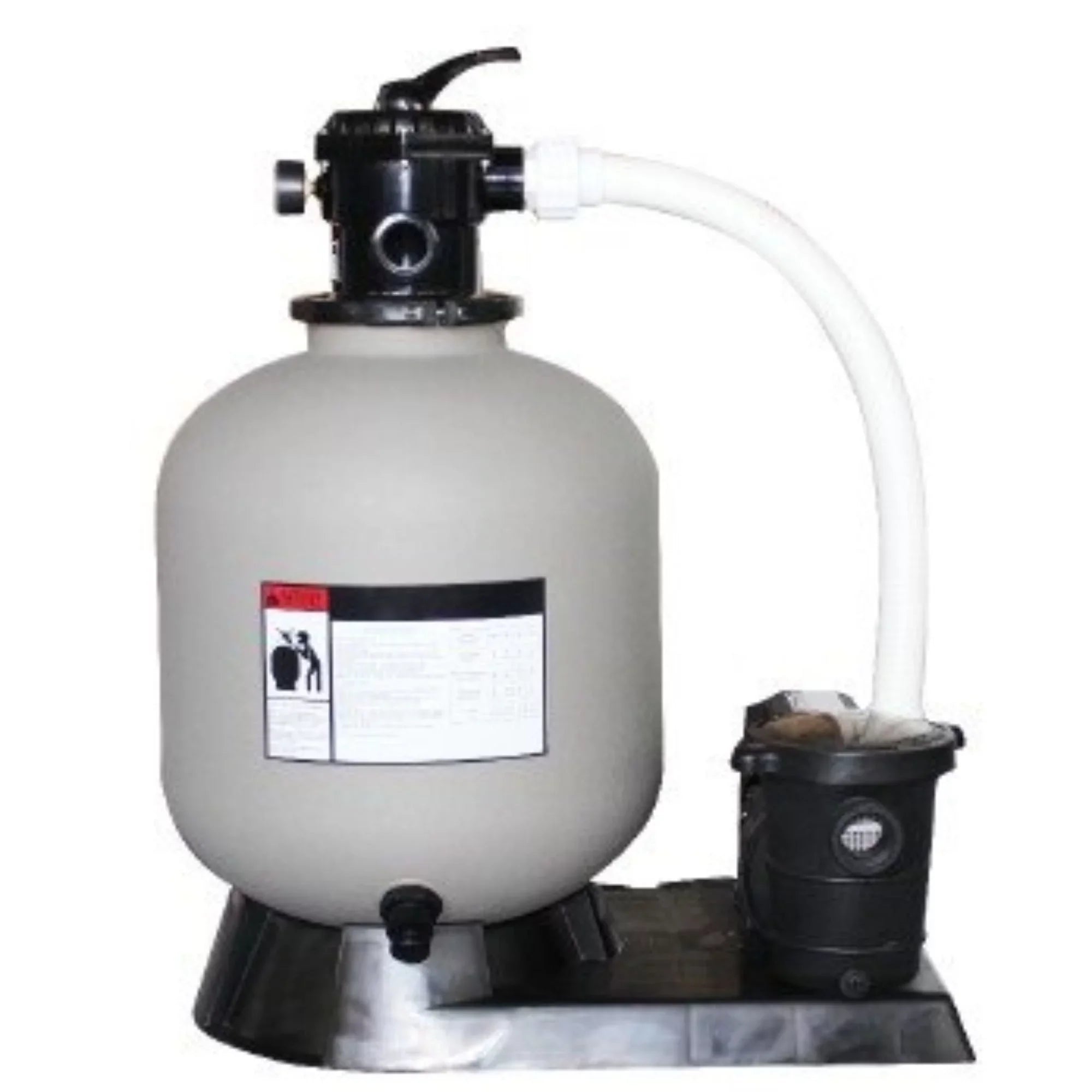 Central Combo 19-Inch HP Swim with Ground Filter 1.5 Pools, Above Pressure Sand Pump for