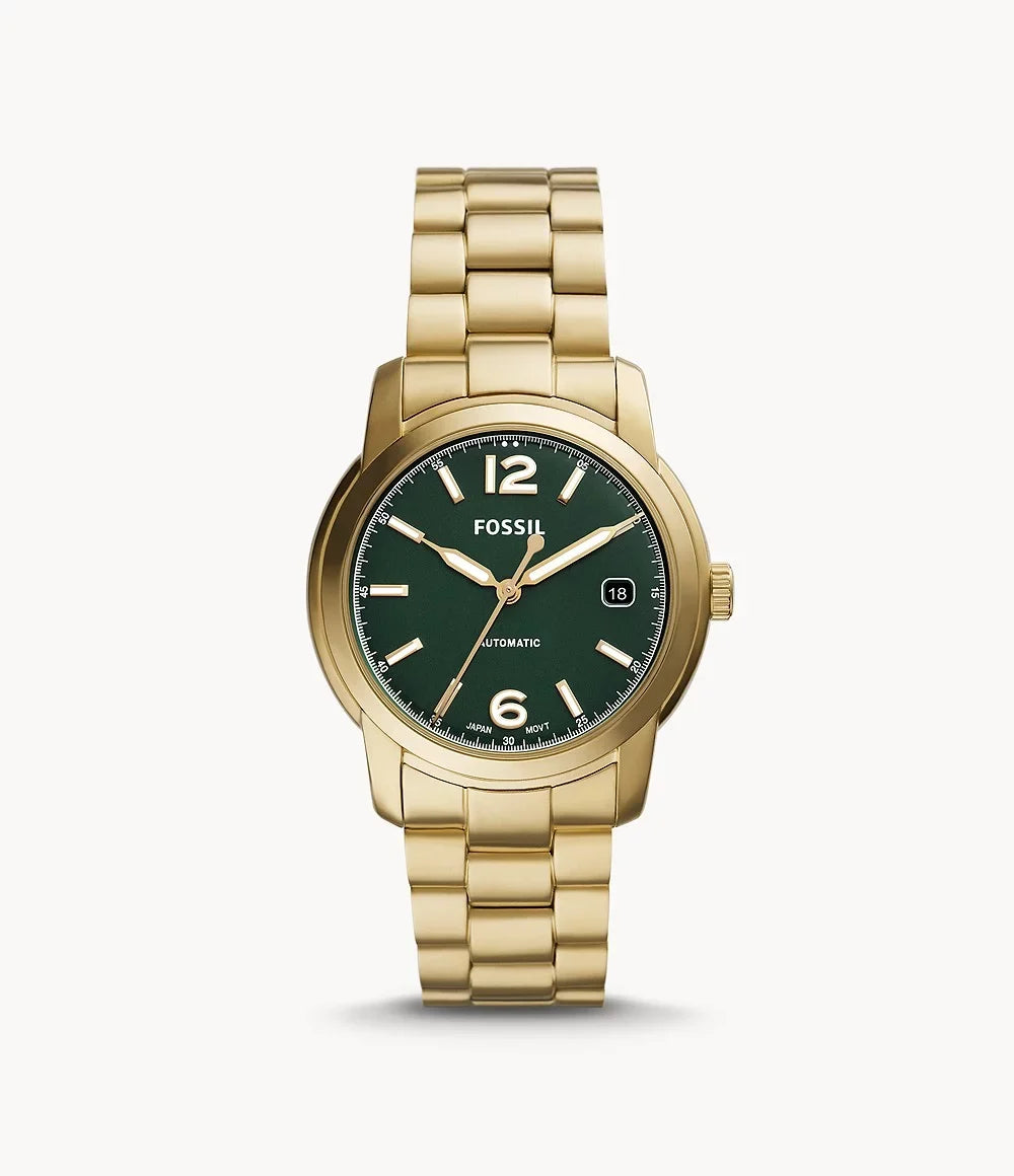 Fossil Green Ladies ME3235 Watch Heritage Quartz Dial