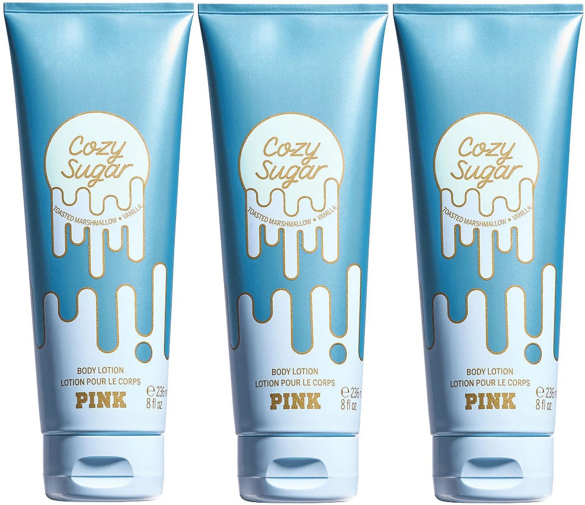 Secret Set Sugar Lotion Body PINK/ 3 Victoria's of Cozy
