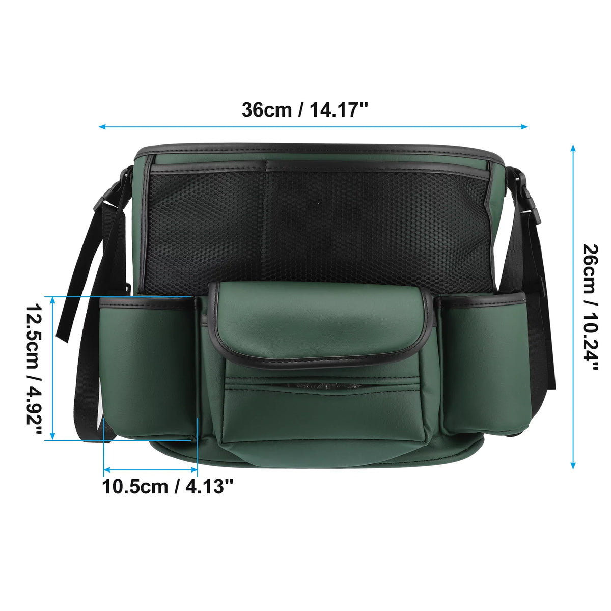 Multi Army Unique Purse 36x26x18cm Storage Seat Organizer Car Capacity for Backseat Pockets Car Bargains Green Large