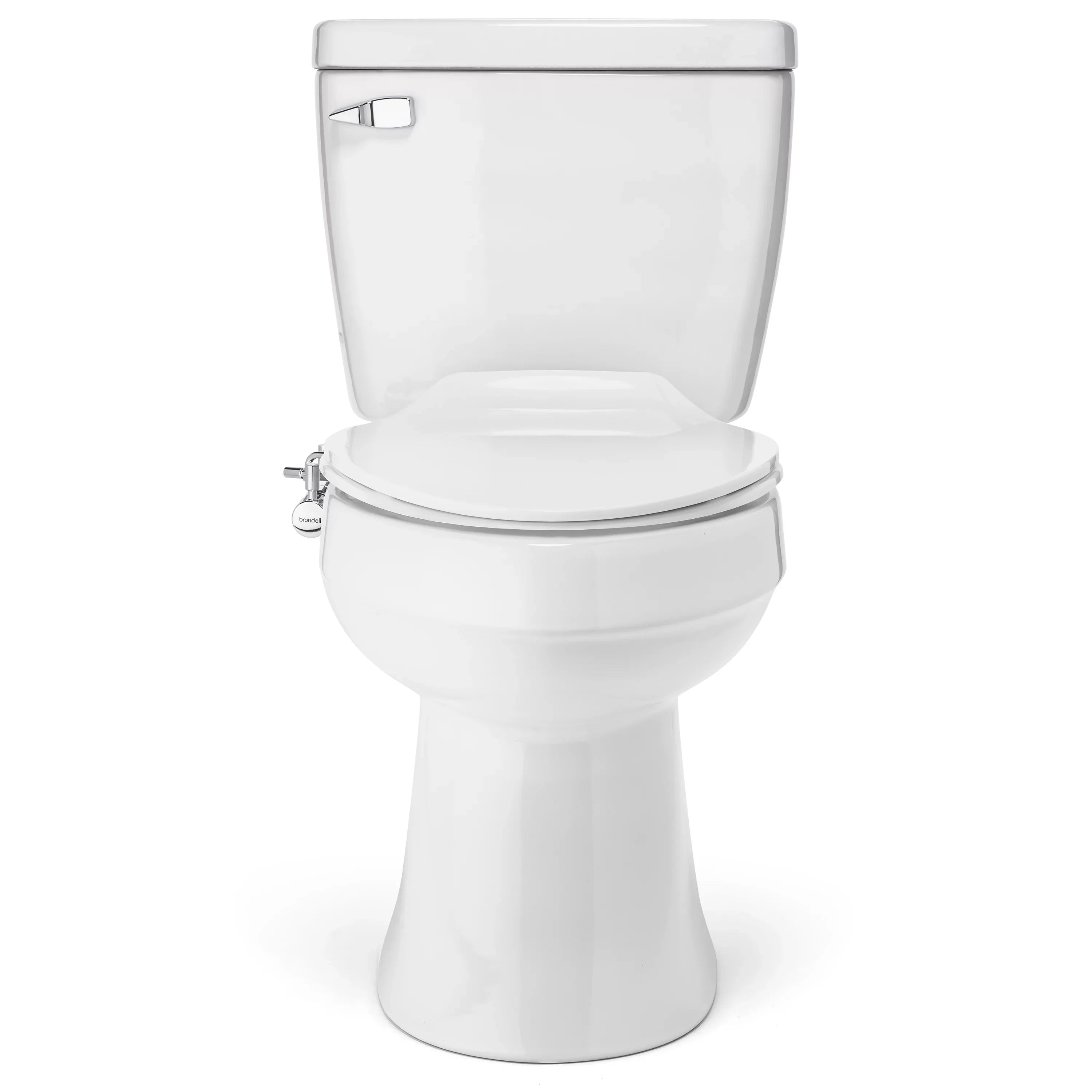 All Bidet Brondell Wand, Attachable Metal Temperature Dual in with Silver Adjustable Side-Mounted Spray