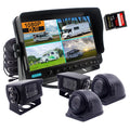 1080P Split DVR Camera 256GB CAMSLEAD 1080P Rear Quad 7 Trailer- HD for Recorder Monitor Inch mobile System Input 4CH View Side & SD Support HD Camera Card Screen Truck Rear homes