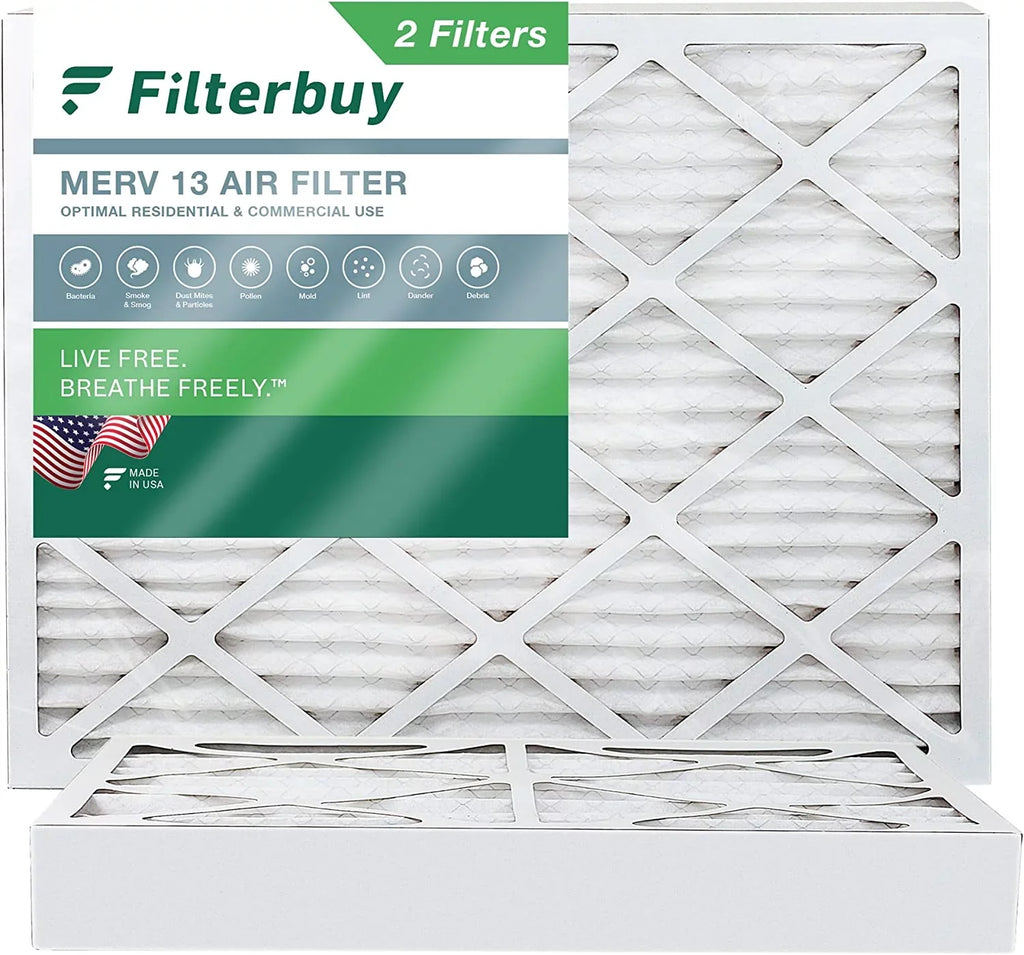 AC Air 10x16x4 HVAC (2-Pack) 13 Filterbuy Filters Pleated Furnace MERV