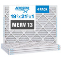 Filter, 21 1, Aerostar USA 19 7/8 4, MERV 1/2x1 x Pleated 13, 1/2 Air of the Box in 19 Made x 7/8x21