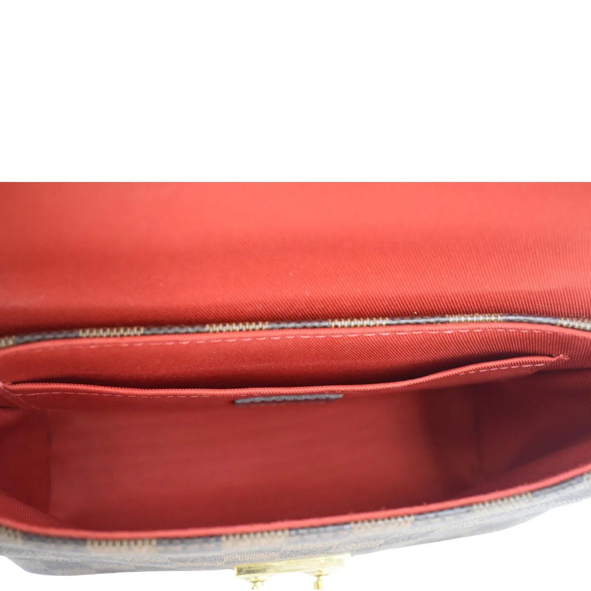 Easy Strap Pre-owned Epi VUITTON Bag Pouch On Cream LOUIS Leather Shoulder