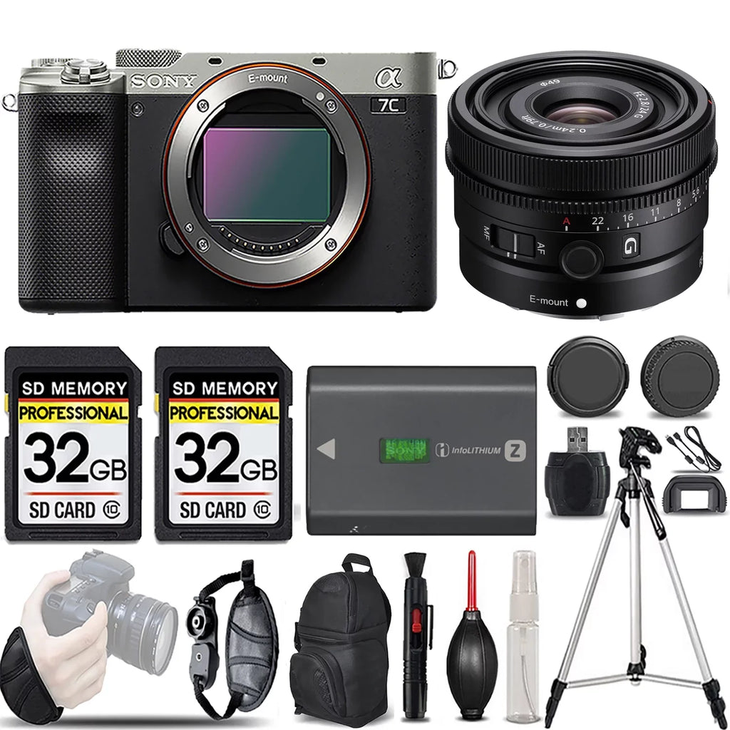Camera f/2.8 KIT G Lens (Silver) +24mm -LOADED Sony a7C