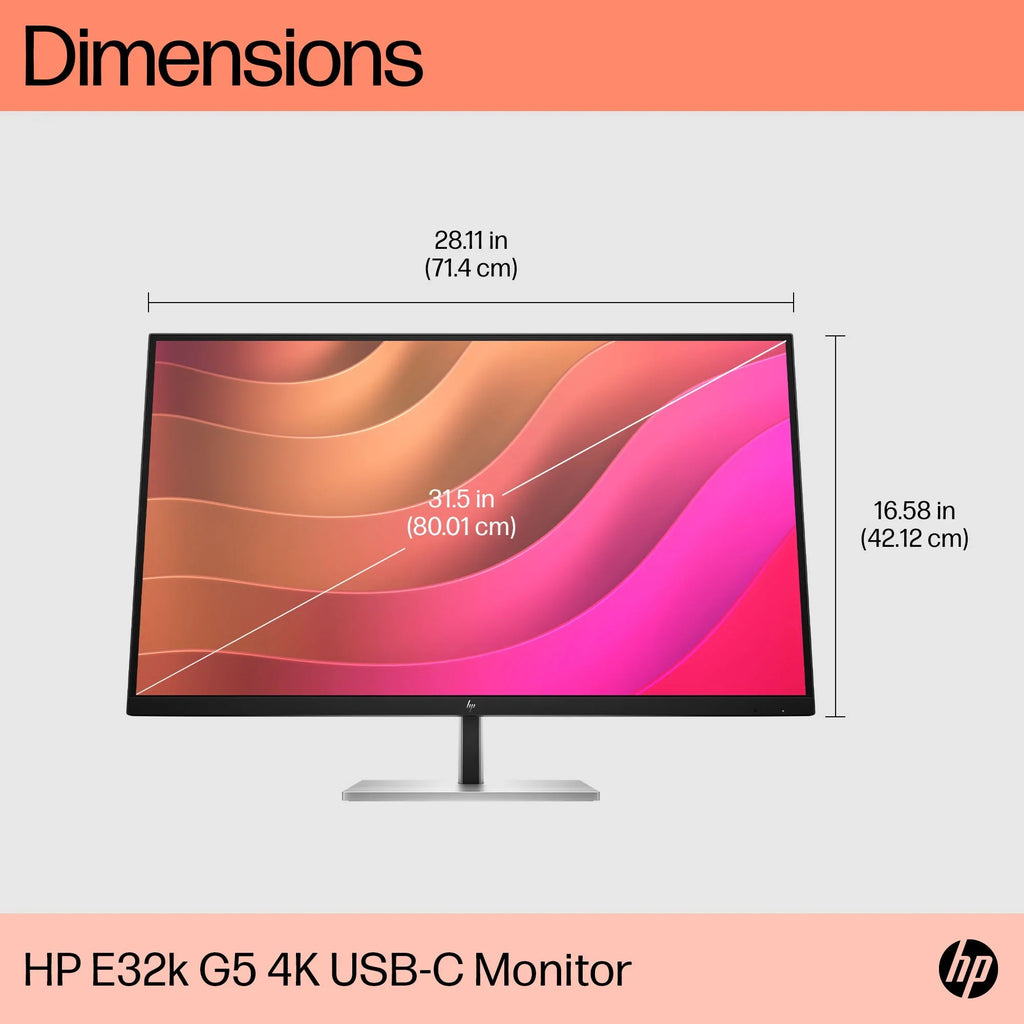 31.5" Monitor x Hz 2160) 30-60 4K E32k (3840 UHD HP 4K USB-C G5