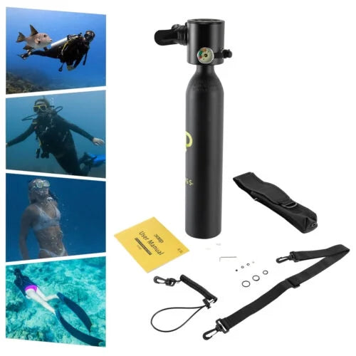 Diving Oxygen Underwater Dive Scuba Set 0.13gal Cylinder Breath Device Tank Mini
