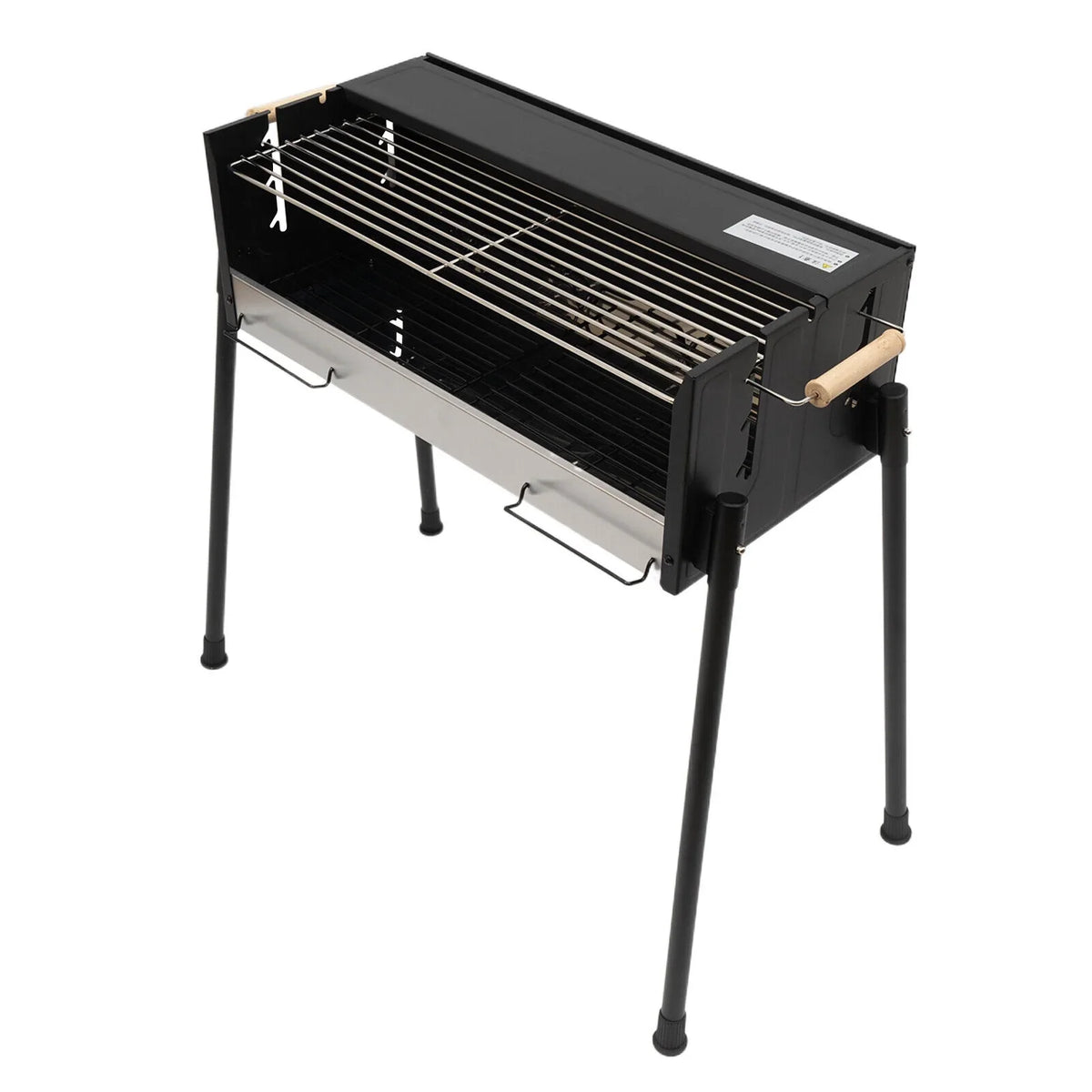 with Grill Food Folding Portable Charcoal Tool Charcoal Barbecue Grill BBQ Camping Kits Miumaeov for Grade Grill Stainless Picnic Grill 304 Steel