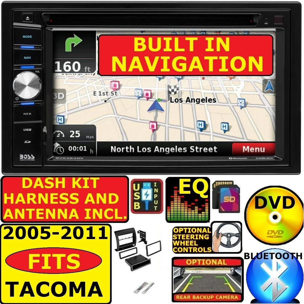 USB RADIO APPLE CAR 05-11 ANDROID NAVIGATION STEREO CARPLAY CD/DVD TACOMA AUTO BLUETOOTH FOR