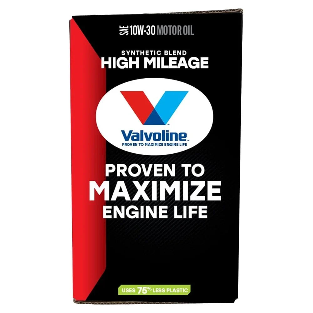 Box 10W-30 Blend Garage 12 Mileage QT Valvoline Motor Synthetic High MaxLife Oil