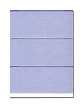 Paper, Features Security 12 Pattern, 3-Up OF Blue 11", x Checks, w - 100 with Complex Zapco Background Microperfed SHEETS 8-1/2" PACK Check High-Security
