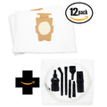 Vacuum 7-Piece Bags Generation Per Kirby Compatible Attachment Style Universal 3 Vacuum and Bags F, 24 Kit 2 (12-Pack, Replacement Pack) Sentria Vacuum G Kirby Bags. - Micro 204811, Fits with Models.