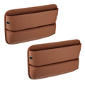 Box Car 2pcs Seat Side Organizer Filler Gap Car Brown Seat Storage Multi-function Console Pocket