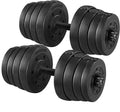 Gym/home Training Cap and Dumbbell Set, Fitness Workout Plates Weight Men Body for Strength 66LB Barbell Women Adjustable