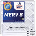 | Pleated | x 4-PACK Size: .75" Furnace | 8 Filters Filter A/C IN Filter USA x HVAC 36.5x23x1 Air MERV 36.5 Actual | King MADE 23