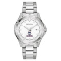 Men's Bulova Huskies Silver Stainless Classic UConn Watch Sport Steel