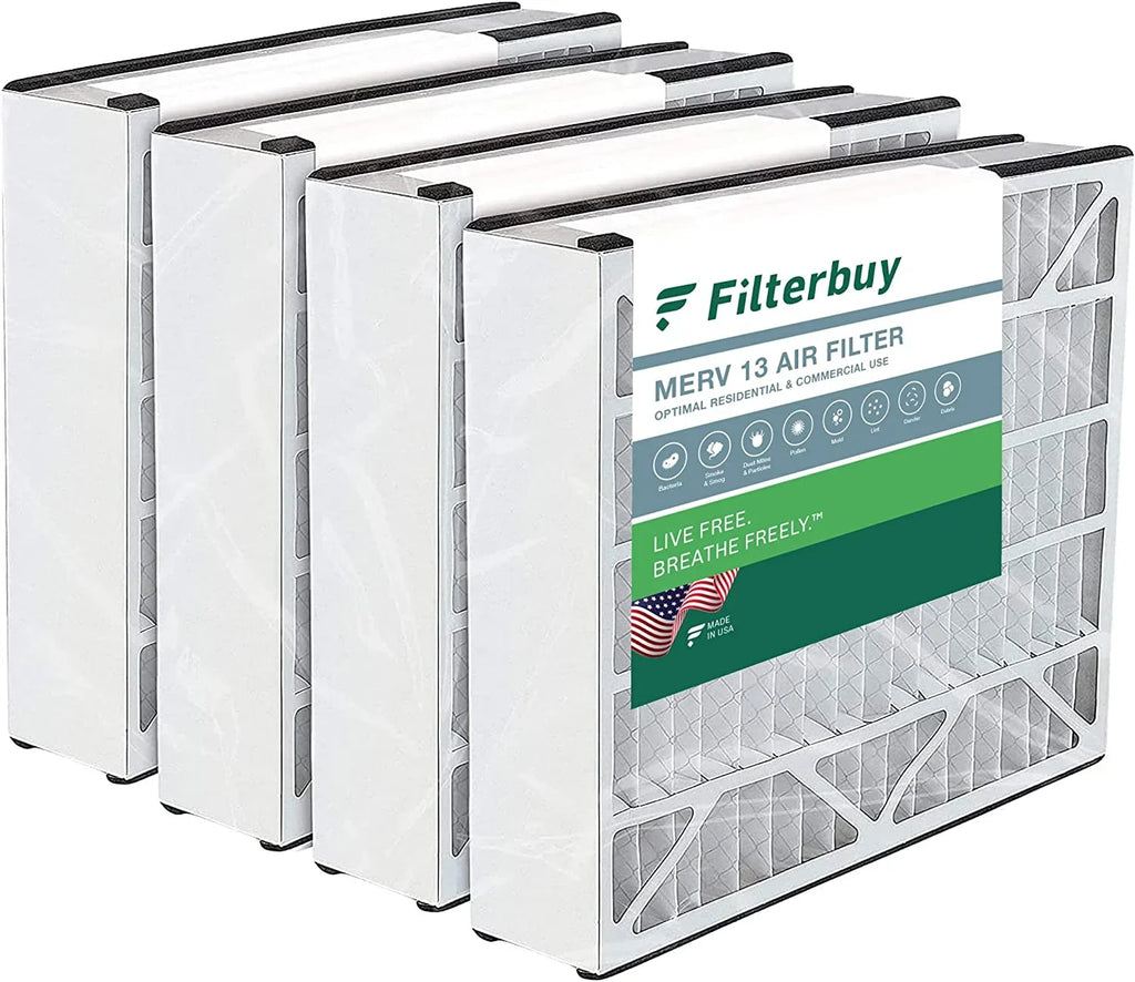 MERV Air Filterbuy Filters Air Trion 16x25x3 (4-Pack) HVAC 255649-101 Pleated for 13 AC Bear Furnace