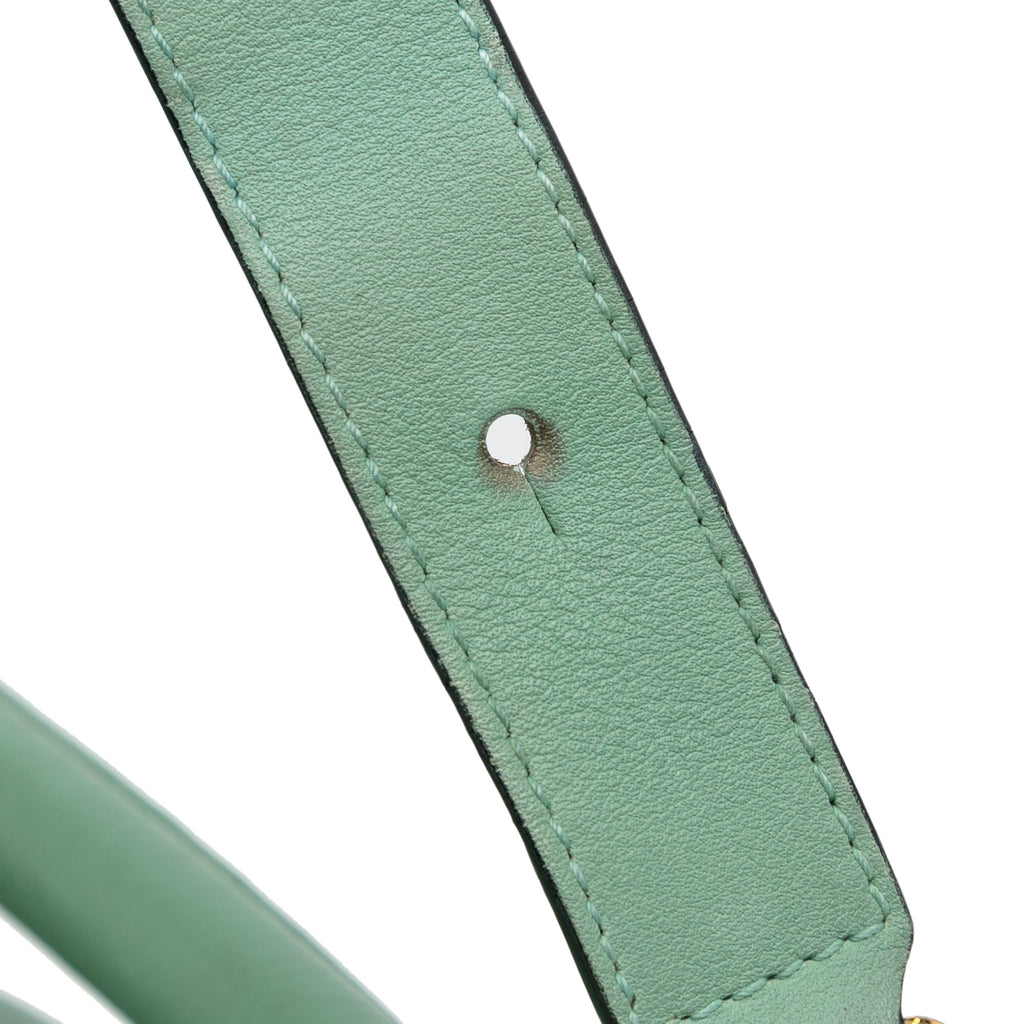 Satchel Puzzle Unisex LOEWE Leather Green Calf Pre-Owned (Good) Authenticated Medium