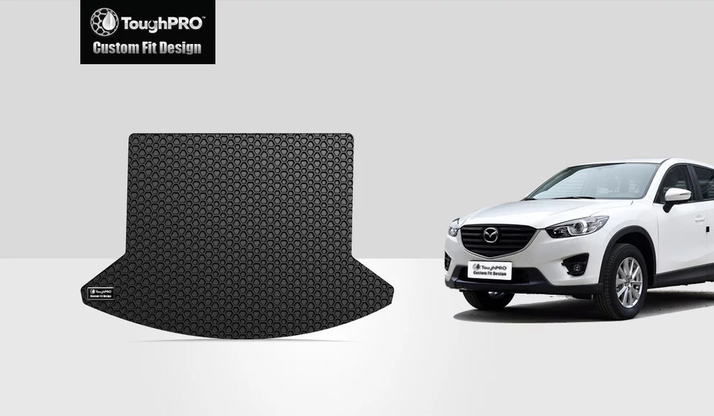 '- - - Duty Heavy Black 2019 Mazda CX-5 All - Weather Mat Compatible with (Made Cargo Rubber in USA) ToughPRO