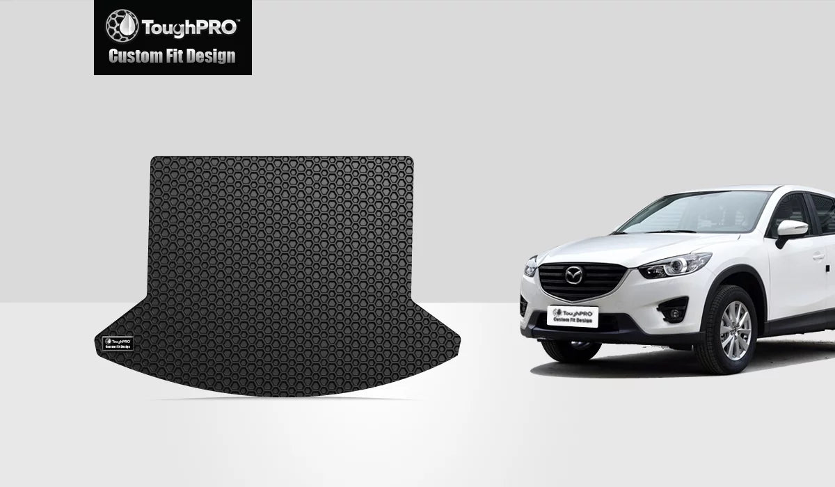 '- - - Duty Heavy Black 2019 Mazda CX-5 All - Weather Mat Compatible with (Made Cargo Rubber in USA) ToughPRO