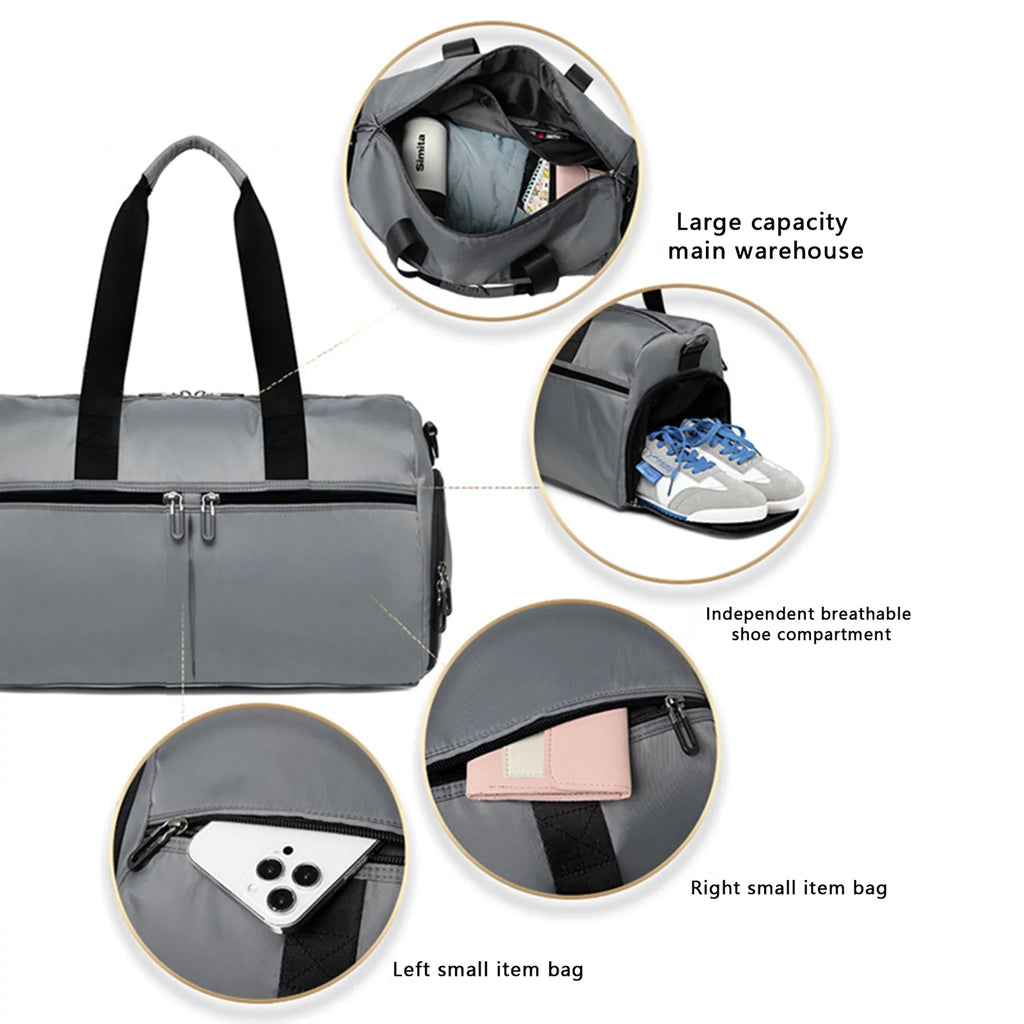Overnight Pocket Bag Duffel Small Compartment Wet with Tsseiatte Travel Women Men Dry Shoes Bag Sports Bag and for