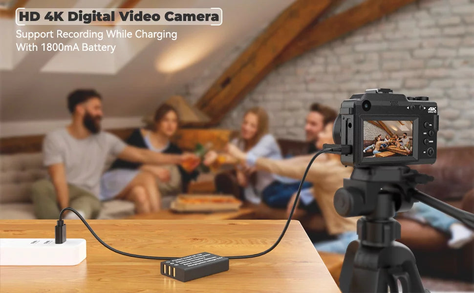 Micro Zoom,3.0-inch for Kids/Teens/Beginners(Black) Camera Video Digital OIEXI with Cameras,18X Front for and Card,Rechargeable 48MP Dual Digital Screen,32GB Rear Camera Photography,4K Battery,Camera