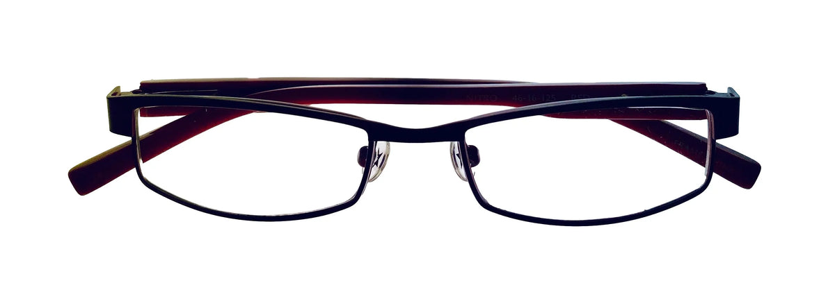 Frame Metal Ophthalmic Converse 46mm Womens Red Rectangle Nitro Soft