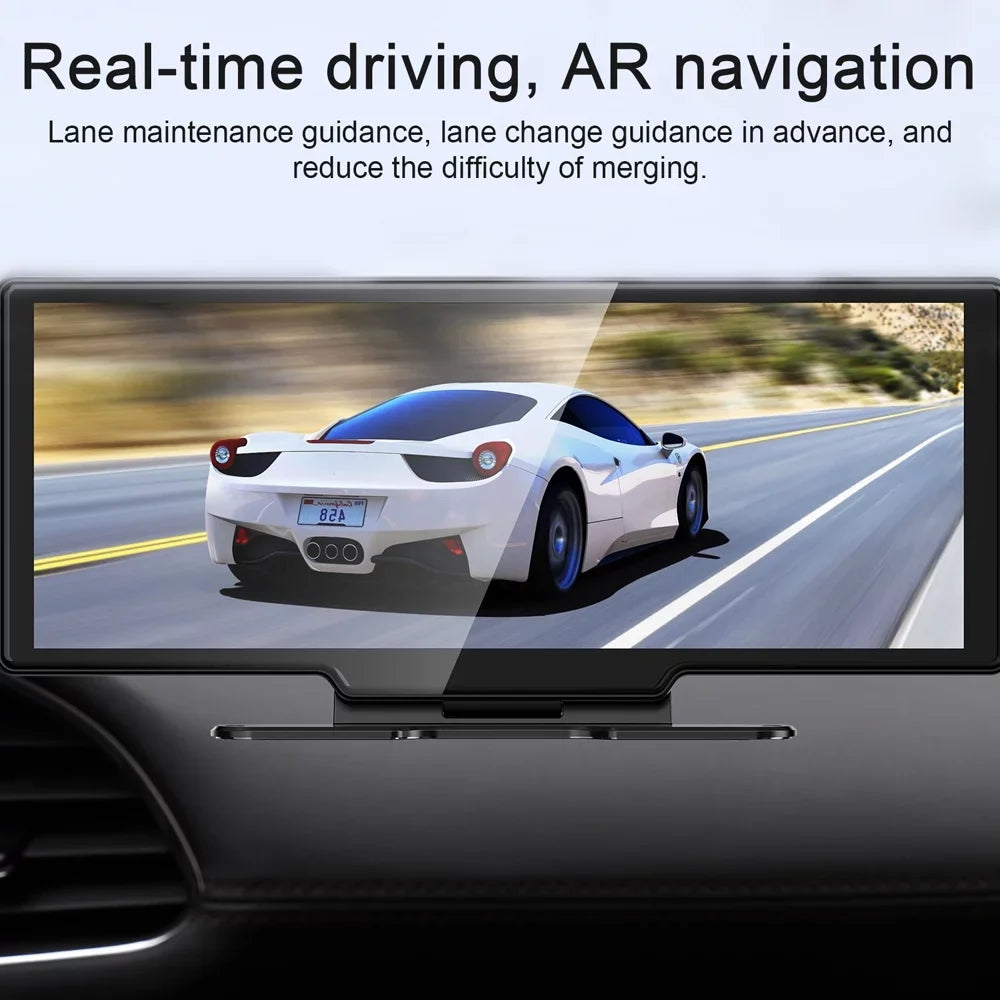Degree 10.26in Auto Camera Car Car Recorder Recorder Navigation Wide Viewing System DVR Night Wide Global Screen Camcorder Cam Car 170 Dash Nebublu Positioning Video BT Angle