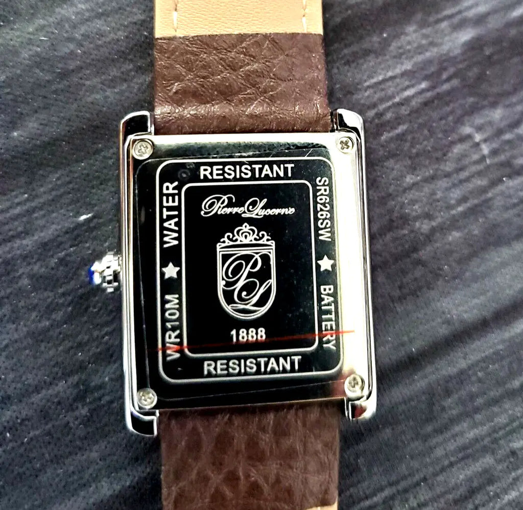 Mens Watch Lucerne Band Brown Must Style Louie Swiss Tank Classic Pierre Classic Dress Vintage