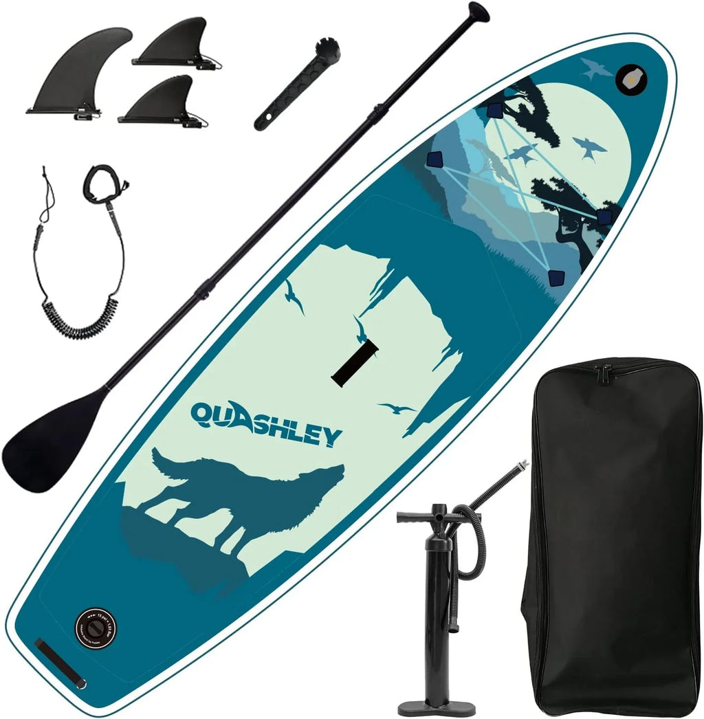 Stand SUP Paddle Max x6 & Up Accessories, Deck, Surfing, 330lbs Board for & Stance, Adults, Non-Slip for 11'x33 Inflatable with Youth Fishing Premium Wide
