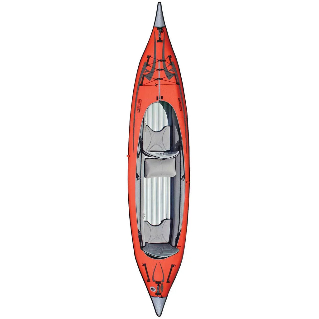 '- Convertible - Inflatable Kayak Red Tandem with ft Kayak - Advanced Recreational 15 - Pump or Elements Solo AdvancedFrame®