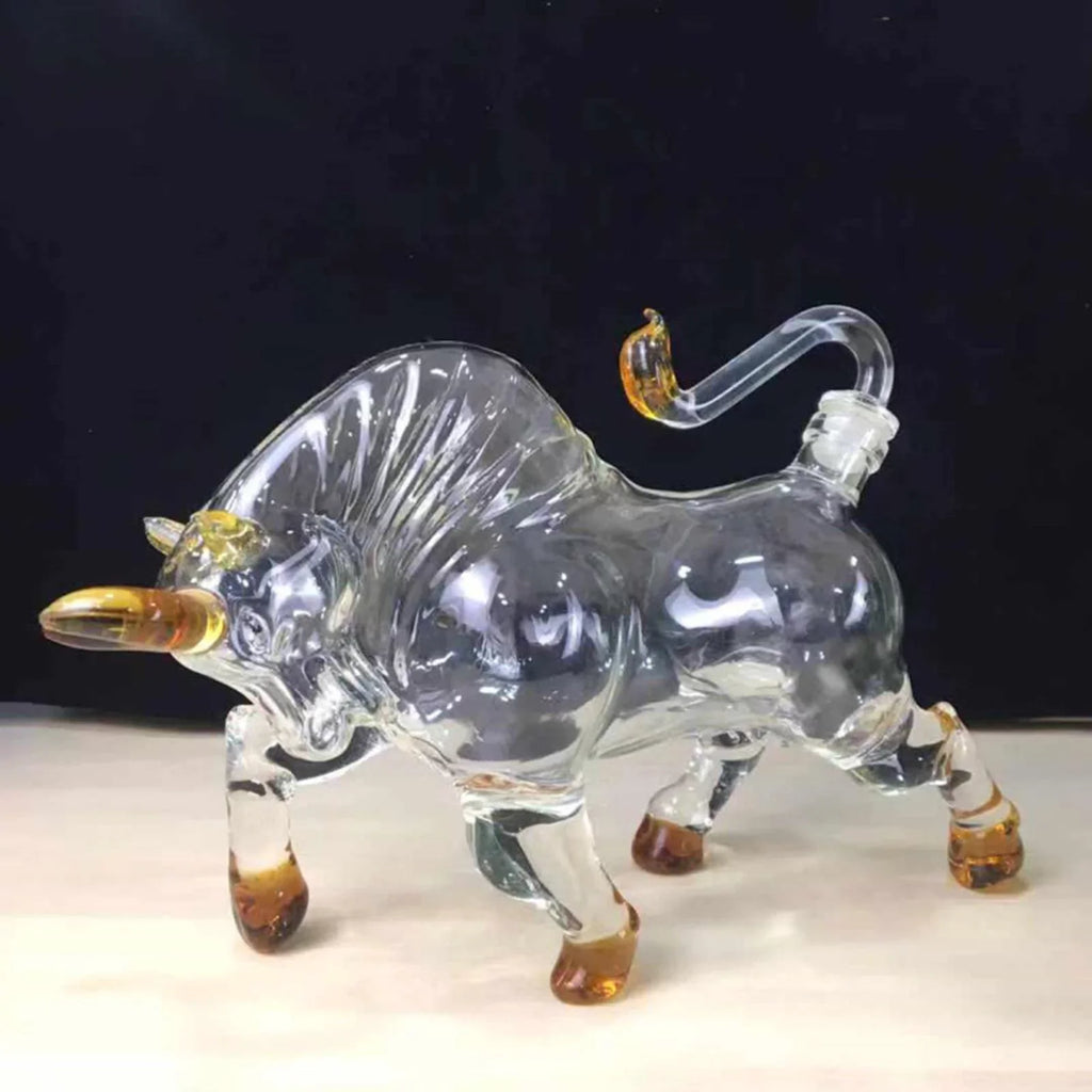Brandy Glass Decanter Style 1500ml Shaped for Vodka Bull Novelty