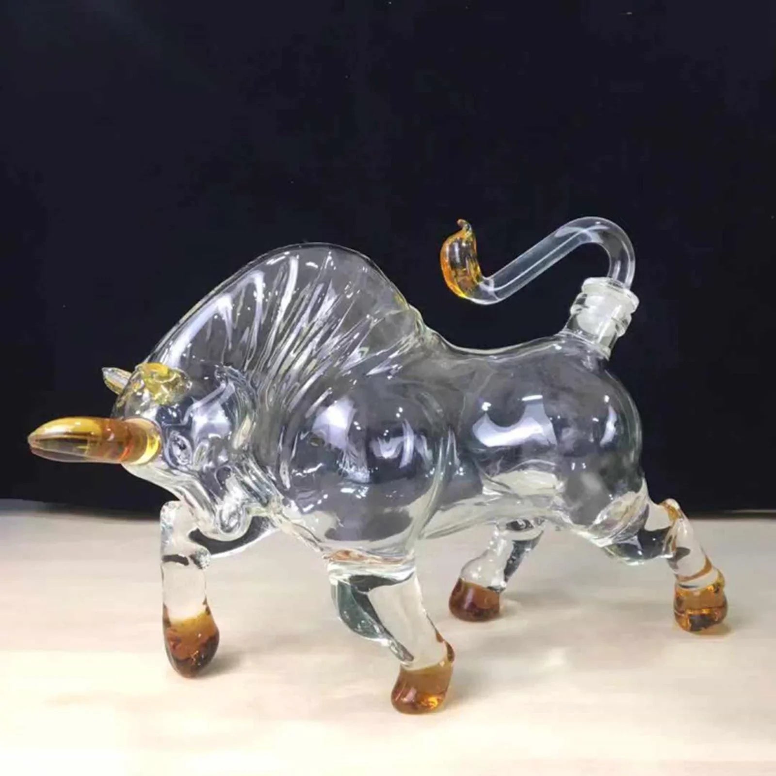 Brandy Glass Decanter Style 1500ml Shaped for Vodka Bull Novelty