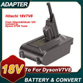 Fluffy Battery Hikoki Battery to Dyson Converter & Adapter V7/V8 for for Hitachi 18V Motorhead