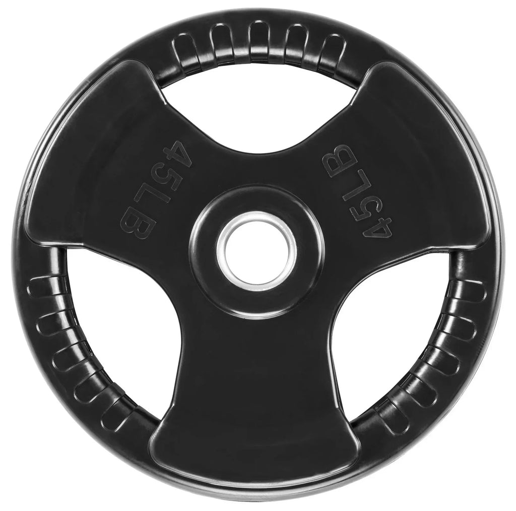 lbs Bar Weight Olympic Rubber Grip 395 (New) French Plate Fitness ft w/7 Set