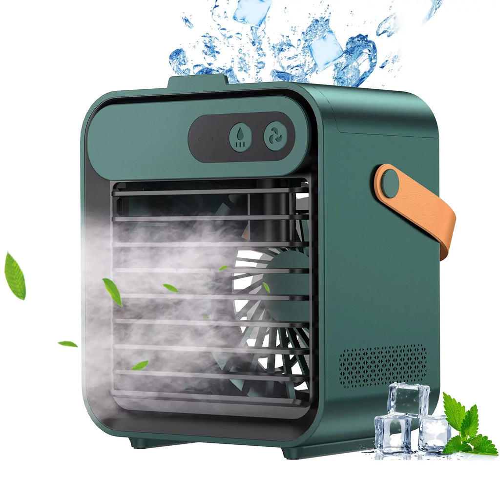 4 USB Air Fan Phone Air Comvin Desk Portable vanity Humidifier Personal and holder Speeds Cooler for Desktop 1 Fan,Quiet Home Fan, Cooling with 3 mirror Fan with Office,Bedroom,Car in and Adjustable