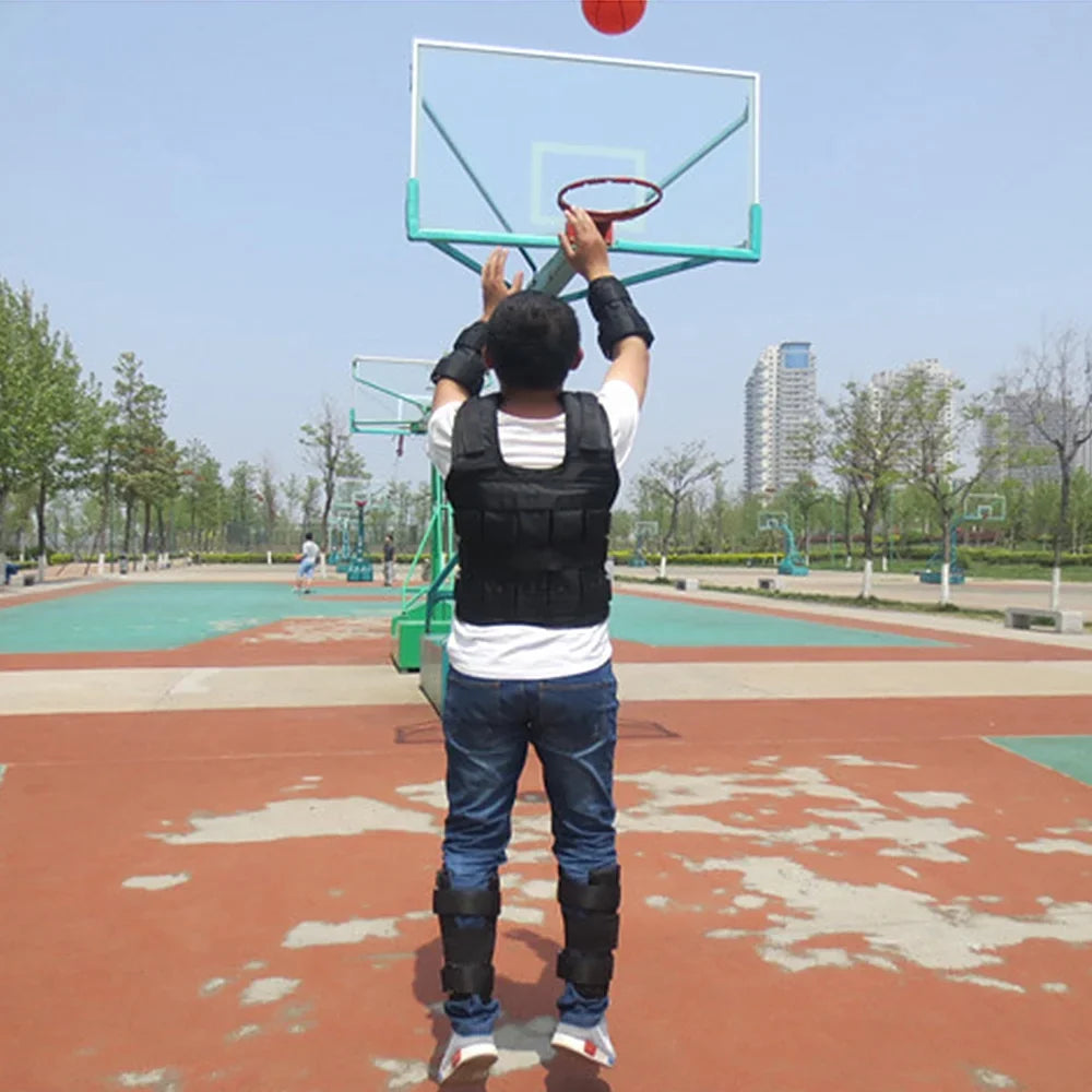 Oxford Adjustable Vest Cloth Strength Jacket Loading Weight (Empty) Training Loading Exercise 50kg Weighted Weight Max