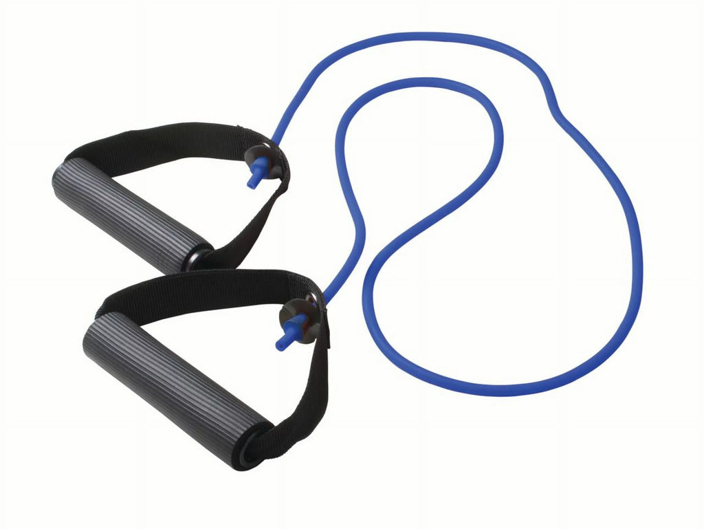 '- Included Yellow, - Black 5 Tubing 48in. Cords Band Handles (Set) Fitness Exercise w/ Cando Resistance