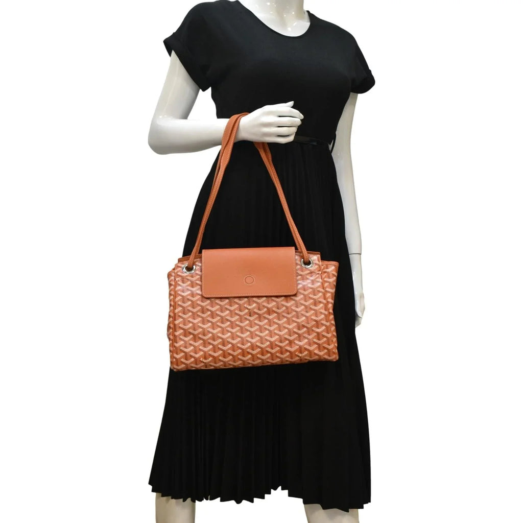GOYARD Rouette Orange Pre-owned Shoulder Soft Bag Canvas