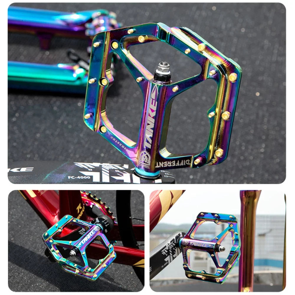 Colorful Cycling Nebublu Bike for Aluminium Pedals, MTB Non-slip Bike Adventures! Pedals Perfect Road -