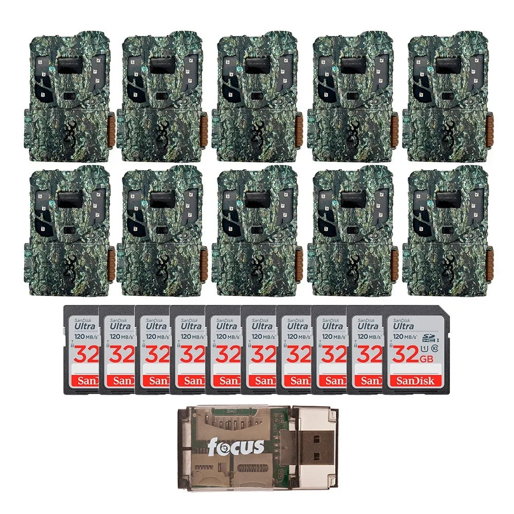 Camera Browning HD Scout M/Card Max Pro Extreme Trail Reader w/32GB & 10PK