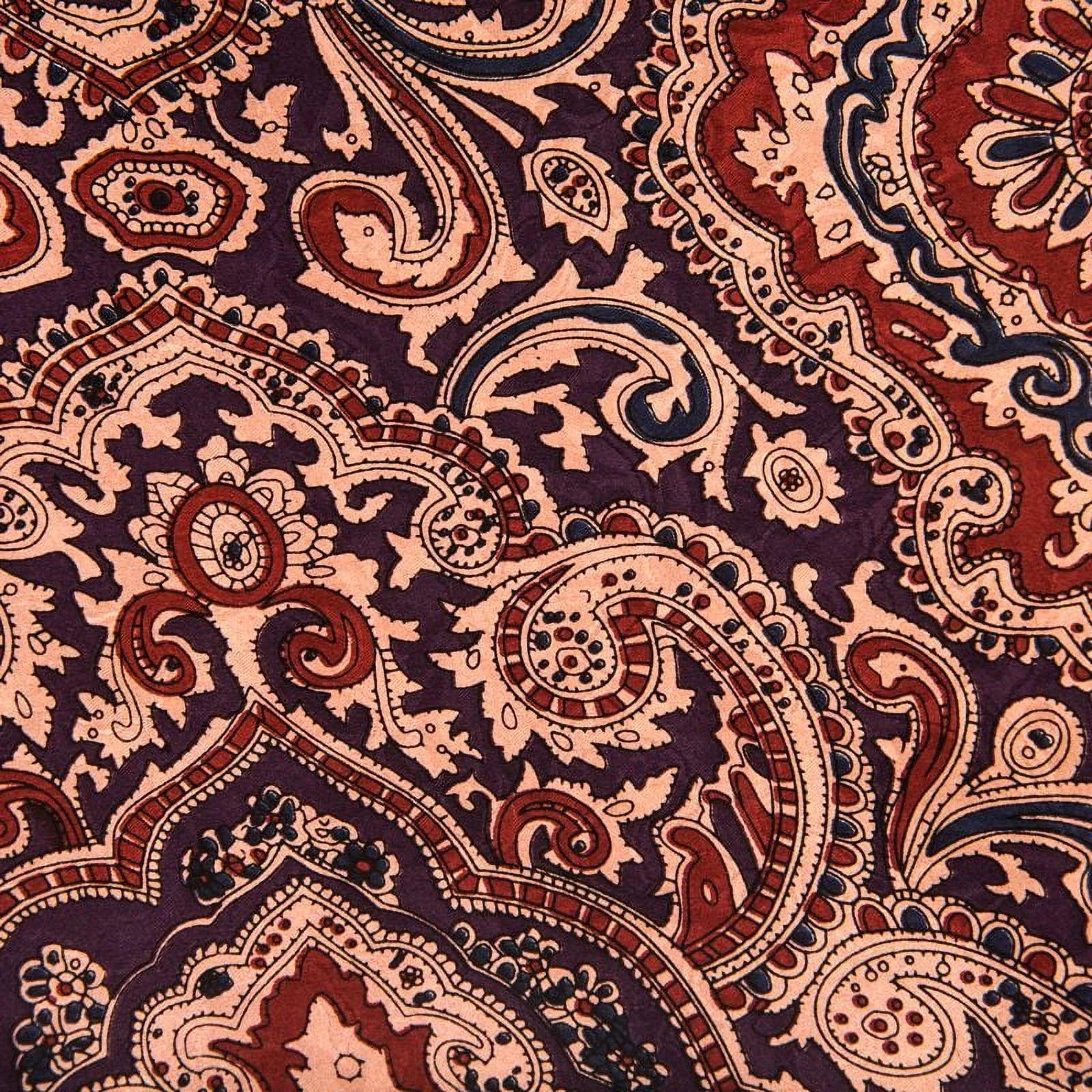 Rag Plum/Maroon Wild Paisley