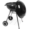Storage Cooking Grill Camping Grill Grill Grate Wheels, Steel inch Outdoor 18 with Charcoal BBQ w/ on Area,